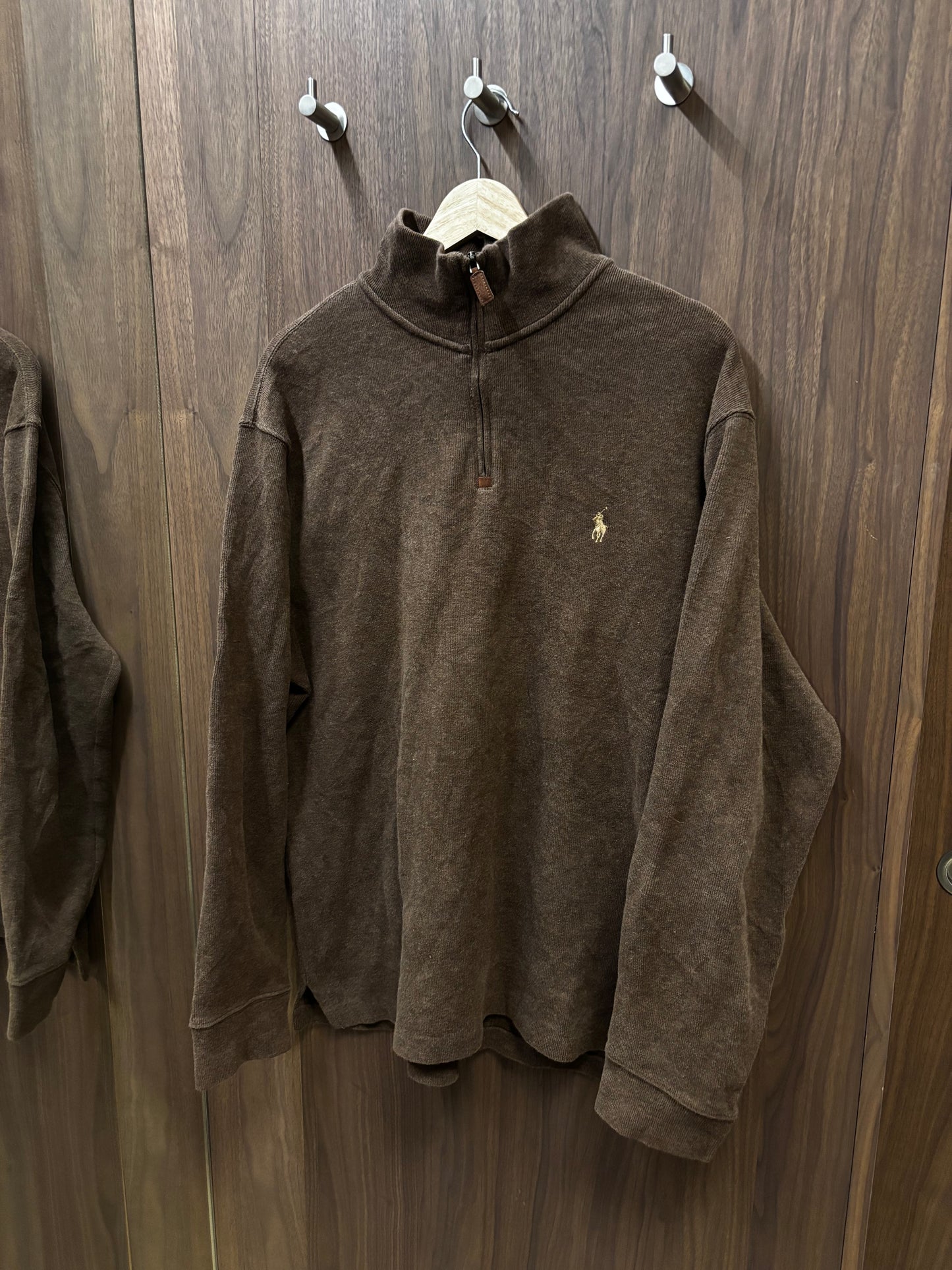 Brown Polo Quarter Zip