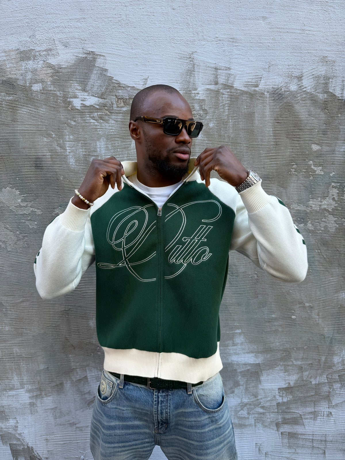 KNITTED CARDIGAN [FOREST GREEN]