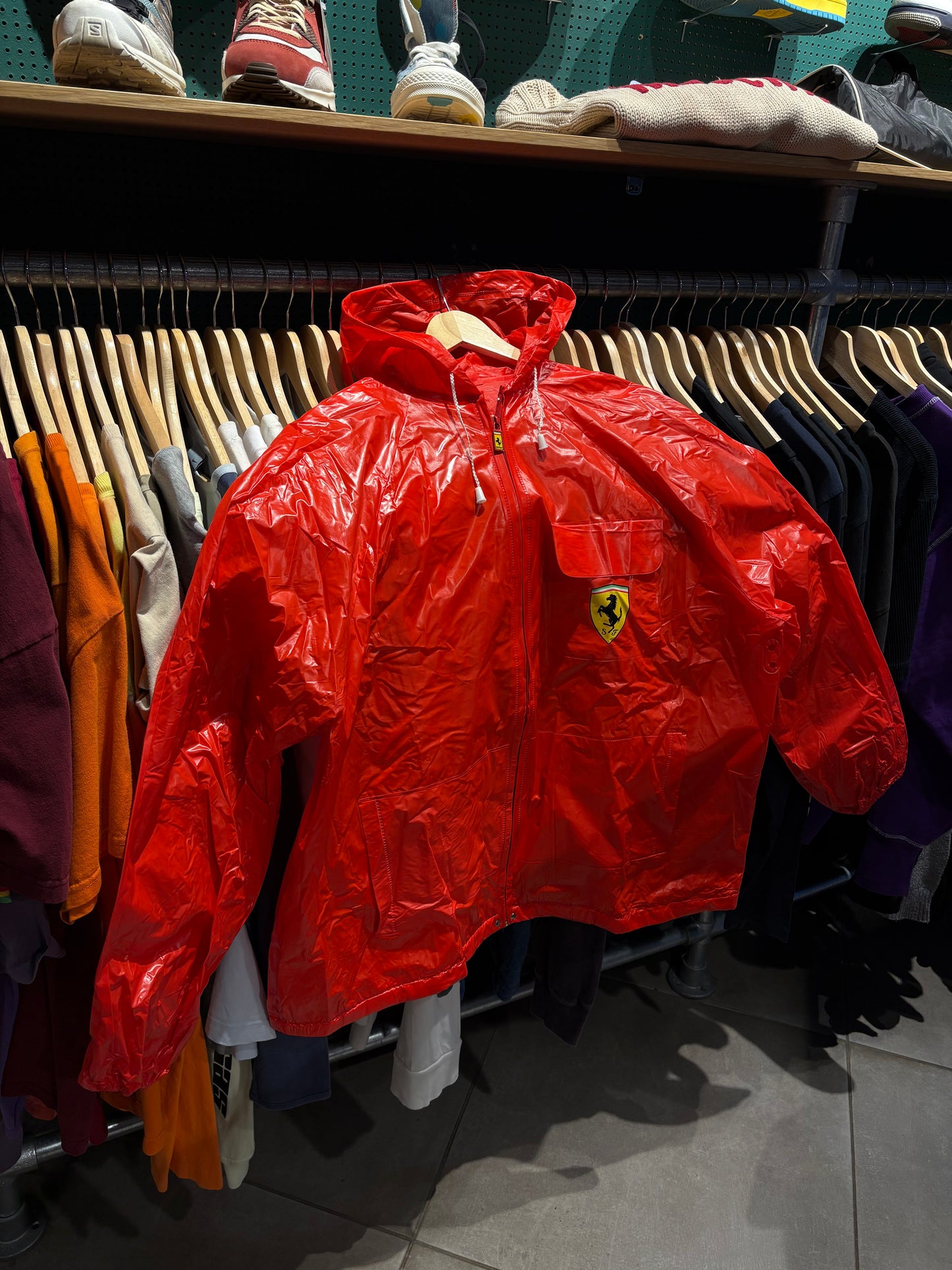 Vintage Ferrari Rain Jacket