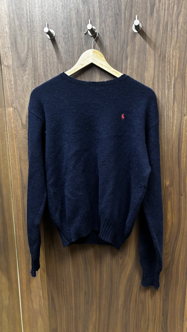 Navy Polo Wool Knit (XL)